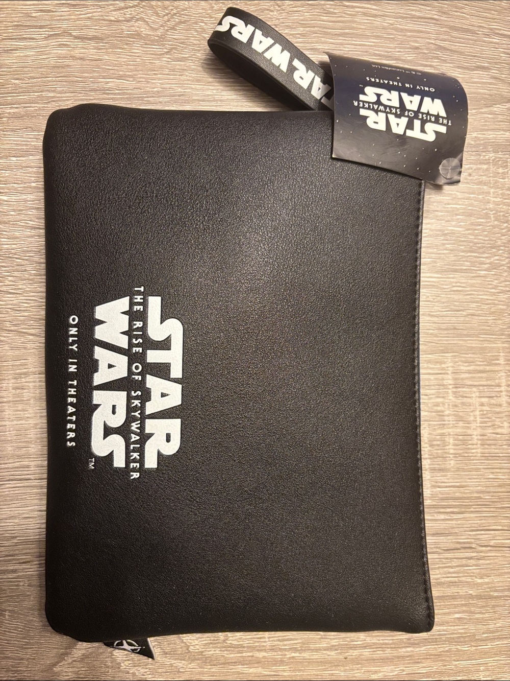 Star Wars Black Travel Toiletry Pouch with Logo Wrist Strap